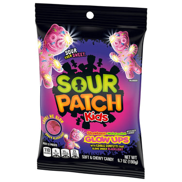 Sour Patch Kids Strawberry Watermelon Glow Ups 190 g